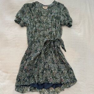 Zadig and Voltaire Betty Floral Wrap Mini Dress